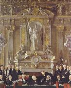 Sir William Orpen A Peace Conference at the Zuai d Orsay oil painting picture wholesale